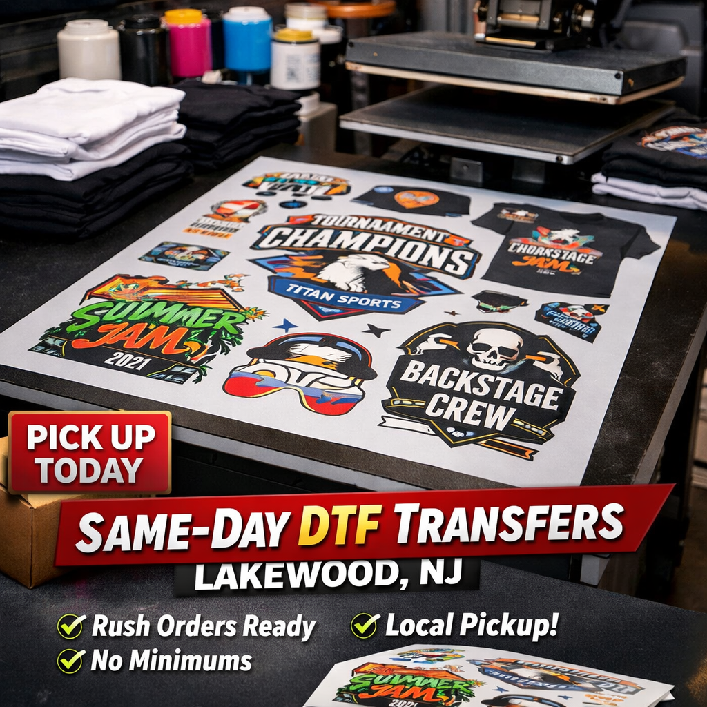 Same-Day DTF Transfers in Lakewood NJ for Jersey Shore Print Shops